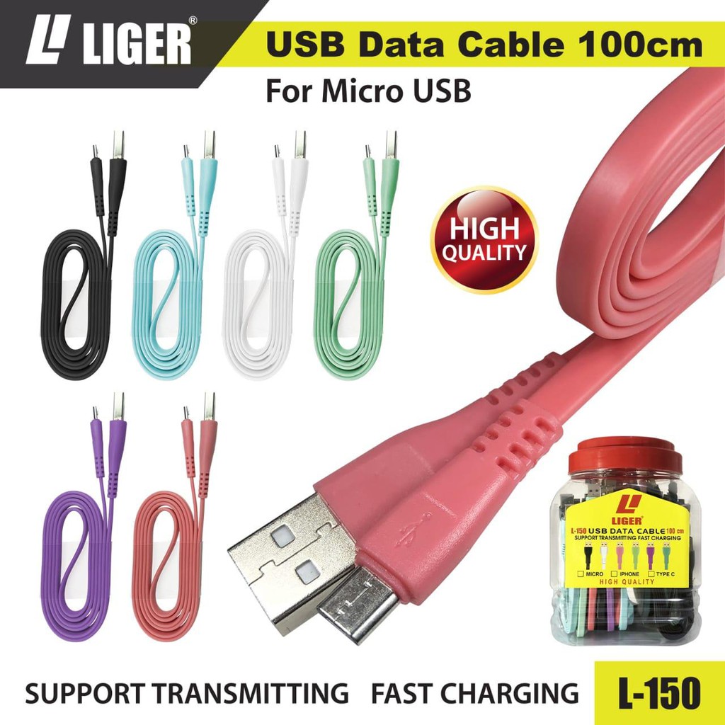 Jual LIGER L-150 Kabel Data Fast Charging - MICRO | Shopee Indonesia