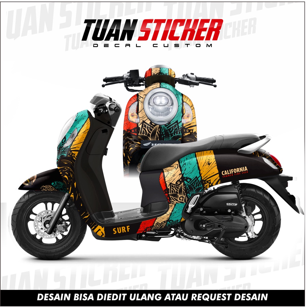 Jual Sticker Striping Decal New Scoopy Sticker New Scoopy Stiker Scoopy Motif