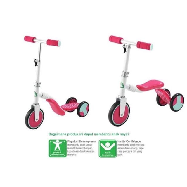 Elc 2 in discount 1 trike to scooter