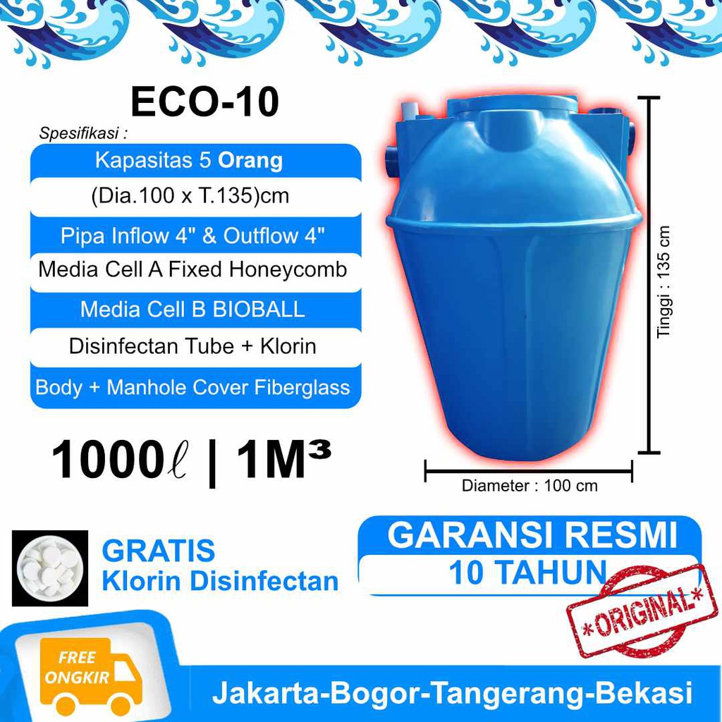 Jual BIOTANK 1000 Liter - Septictank Bio | Bio Septic Tank | BIOTECH ...