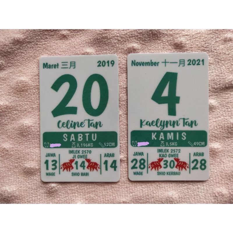 Jual kartu kalender lahir anak | Shopee Indonesia