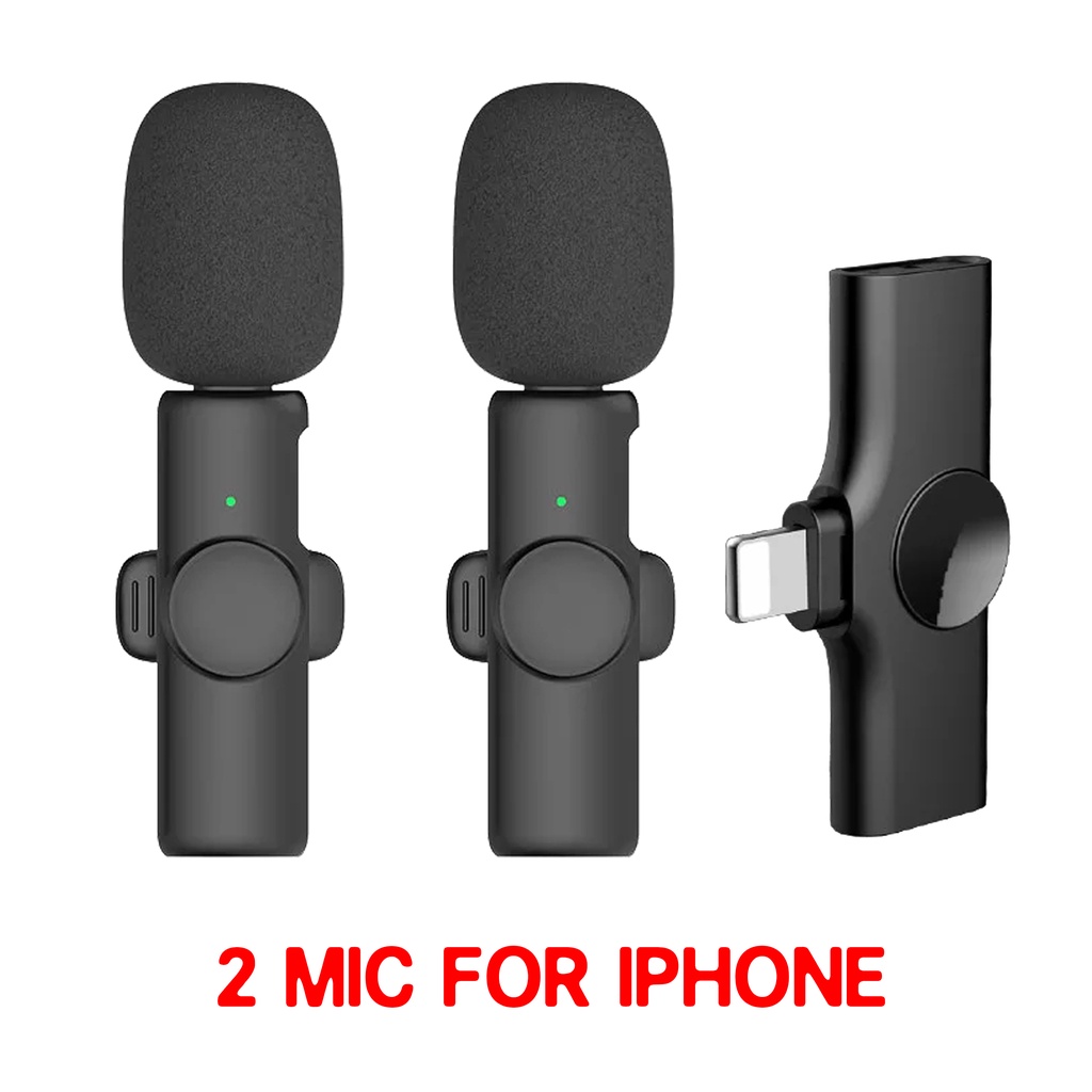 Jual Shorush MI1 Microphone Mic Clip On Wireless 2.4Ghz HP VLOG