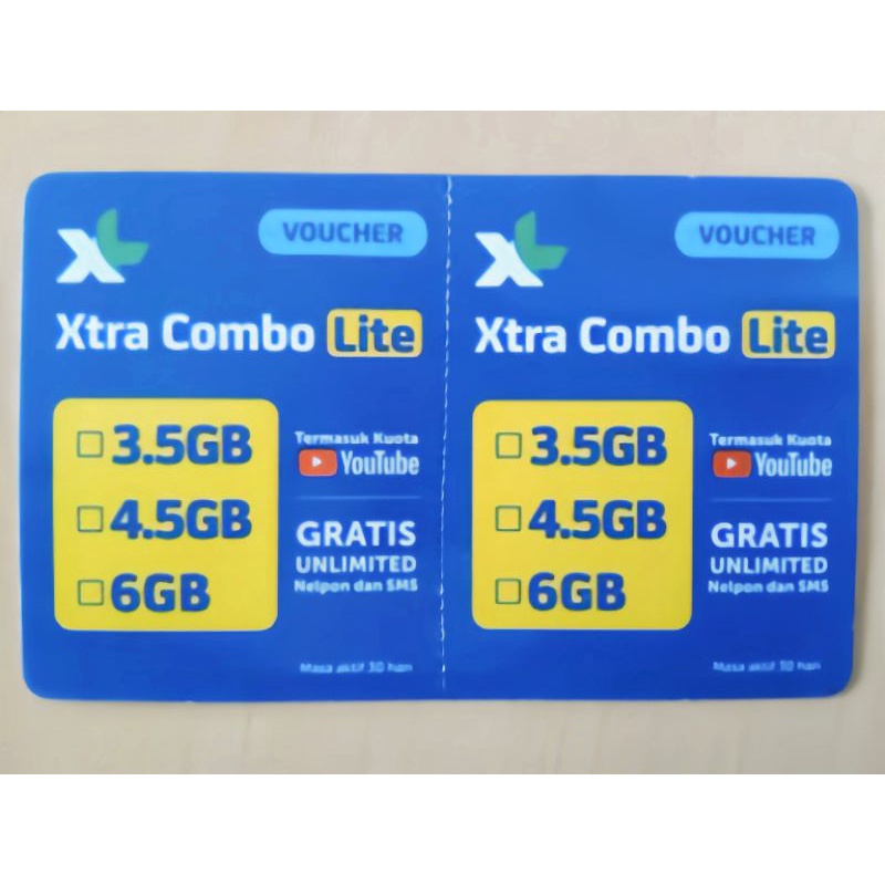 Jual VOUCHER XL 6 GB (HYBRID 1+) | Shopee Indonesia