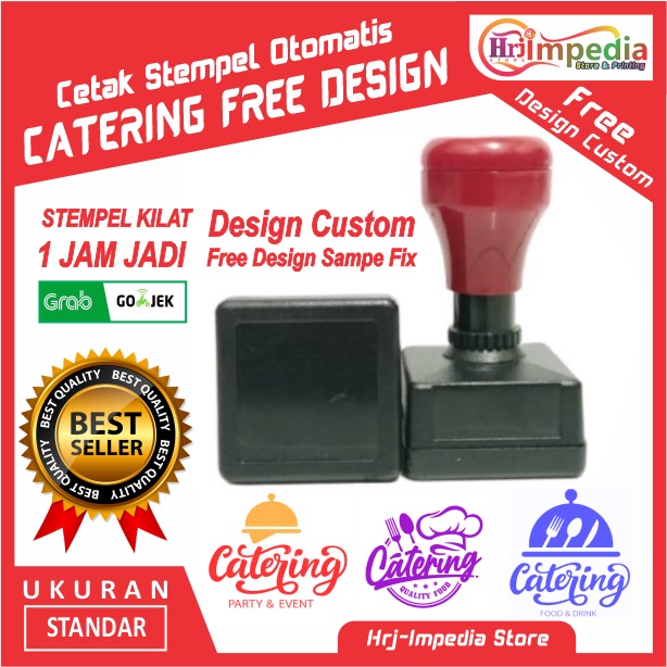 Jual Cetak Stempel Otomatis Custom Ukuran Persegi Kotak Cetak Stempel Logo Custom Shopee