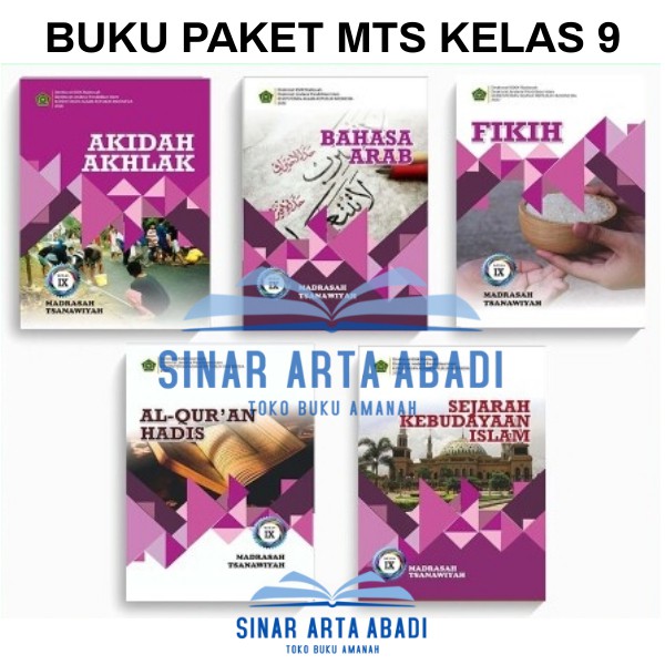 Jual Buku Akidah Akhlak Fikih Bahasa Arab Alquran Hadis SKI Paket Mts ...