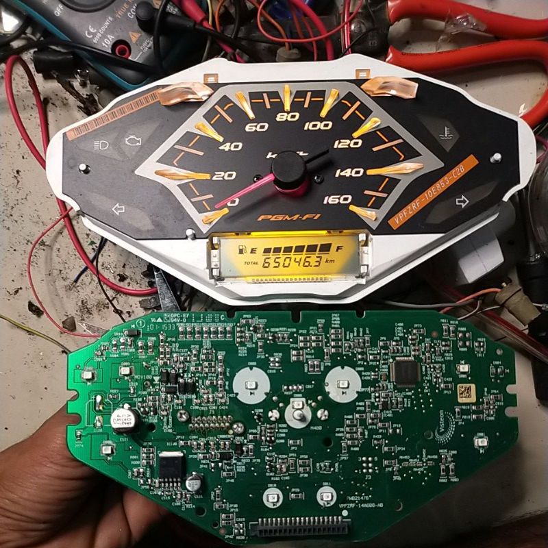 Jual mesin pcb spedometer vario 125 / 150 led old original non iss atau