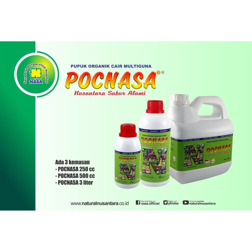 Jual POC Nasa Pupuk Organik Cair ( 250 Cc ) | Shopee Indonesia