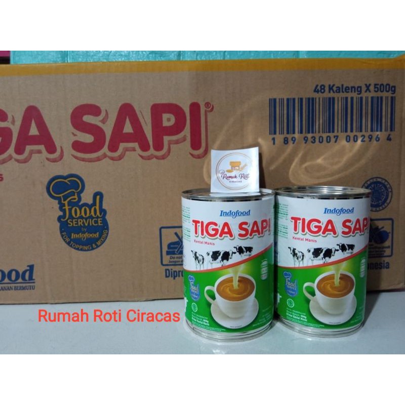 Jual Susu Krimer Kental Manis Skm Tiga Sapi Indofood 500 Gram Shopee