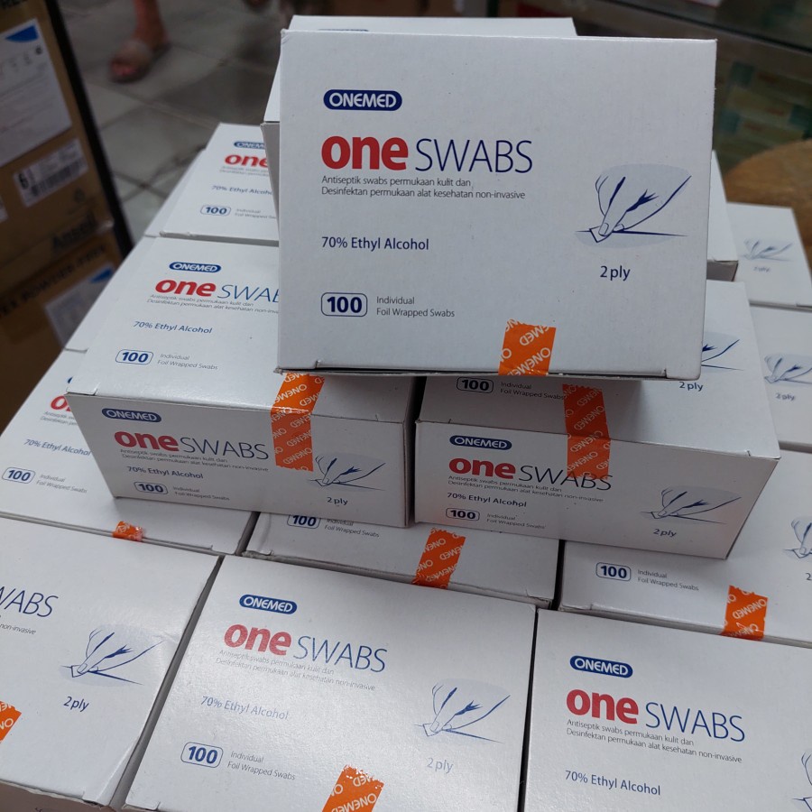 Jual Onemed Swab Alcohol Swab Onemed Kapas Tisu Tissue Alkohol Pad Pads