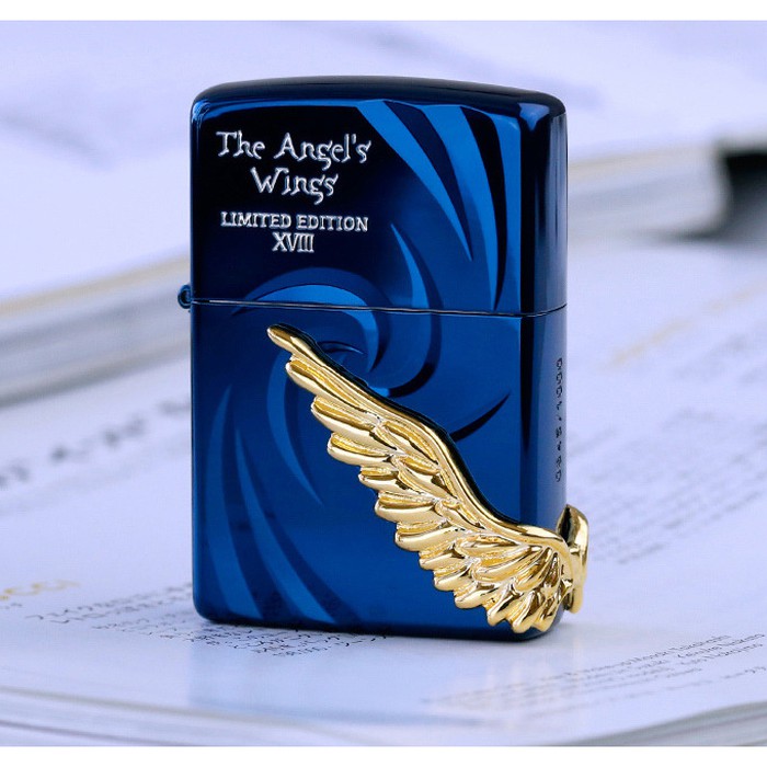 Jual Zippo lighter carved wings Angel wings Limited Edition