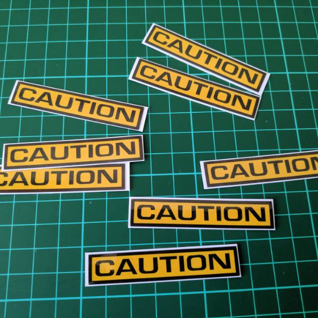 Jual Sticker Caution Tamiya Mini 4wd | Shopee Indonesia