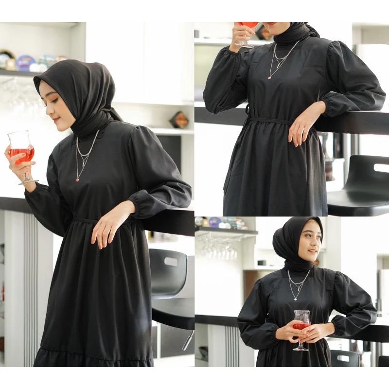 Marmaxy Maxi Dress Muslim tampilan full body