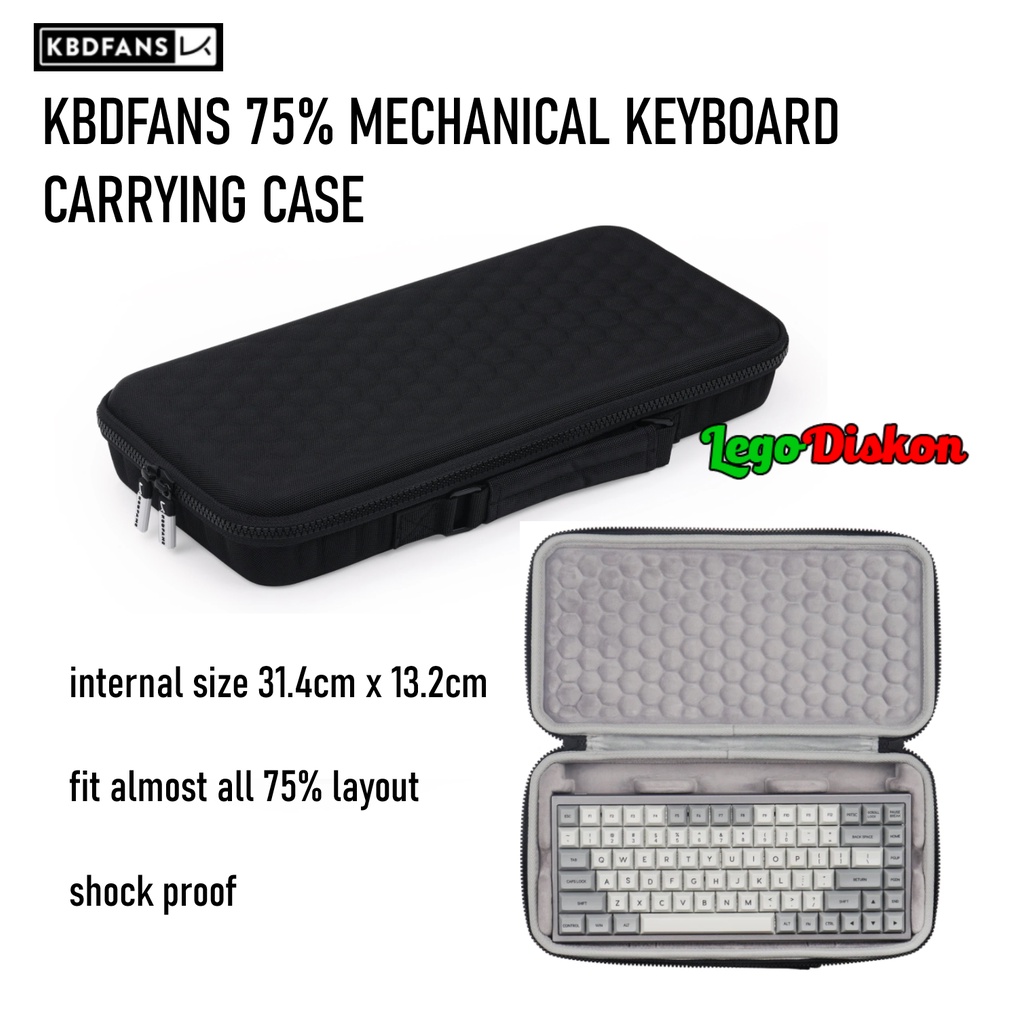 Jual KBDFANS 75 MECHANICAL KEYBOARD CARRYING CASE TAS KEYBOARD EVA
