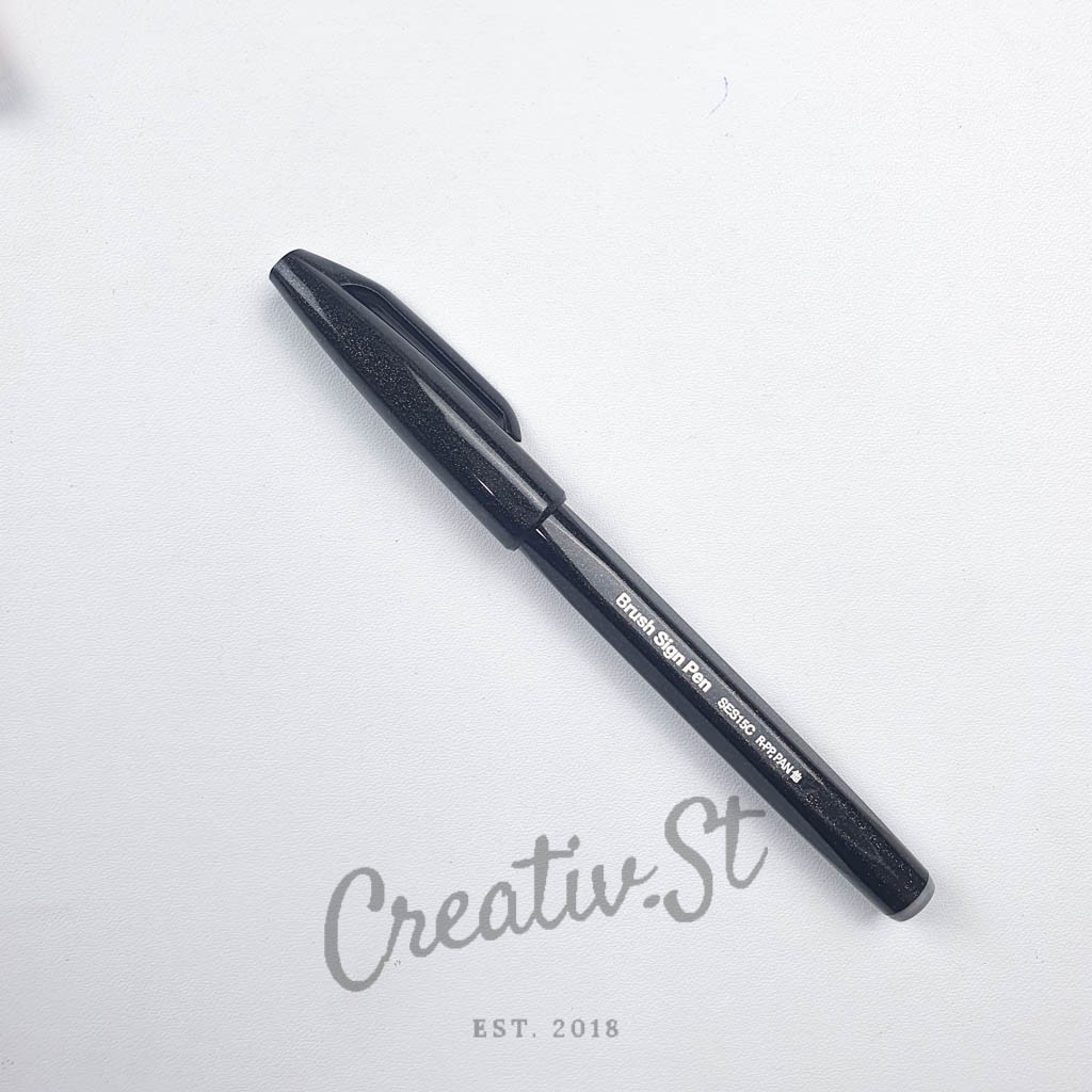 Jual PENTEL Fude Touch Brush Sign Pen Ses-15C Spidol Kaligrafi | Shopee ...