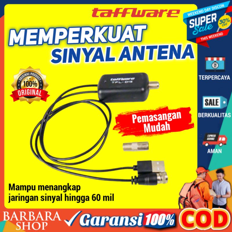 Jual Penguat Sinyal Tv Digital Taffware Original Asli Antenna Tv Amplifier Signal Booster