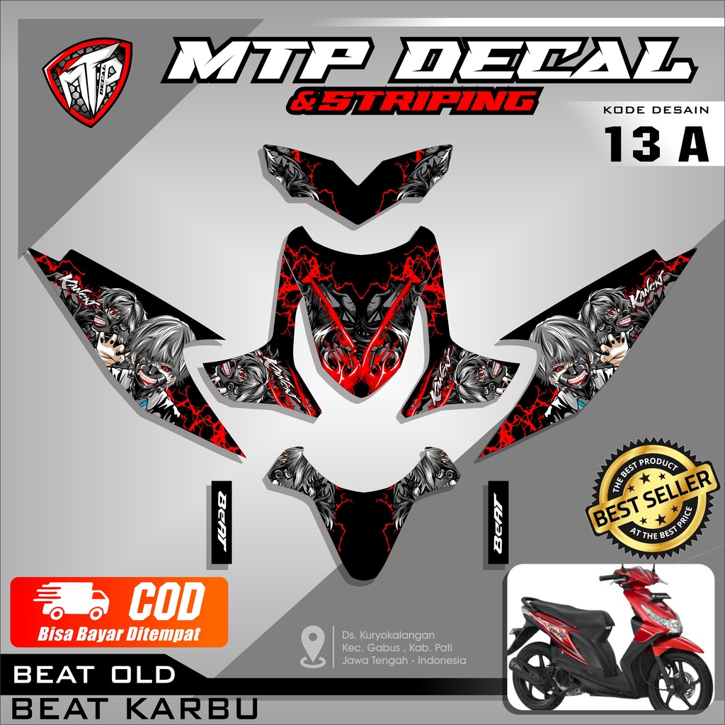 Jual (PROMO MURAH) Decal Stiker Fullbody Beat Karbu 2008 2009 2010 2011 ...