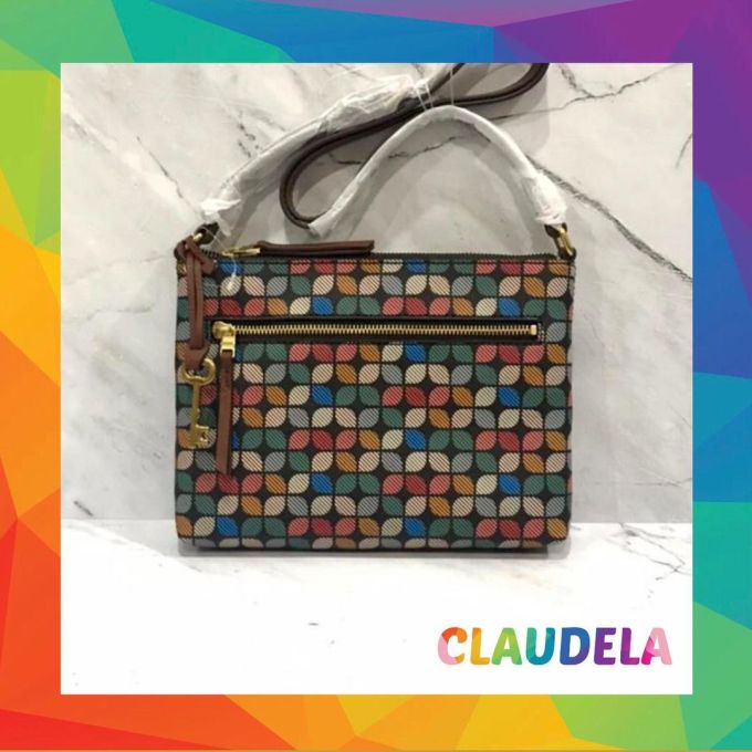 Jual FOSSIL Fiona Small Crossbody in Black Multi Shopee Indonesia