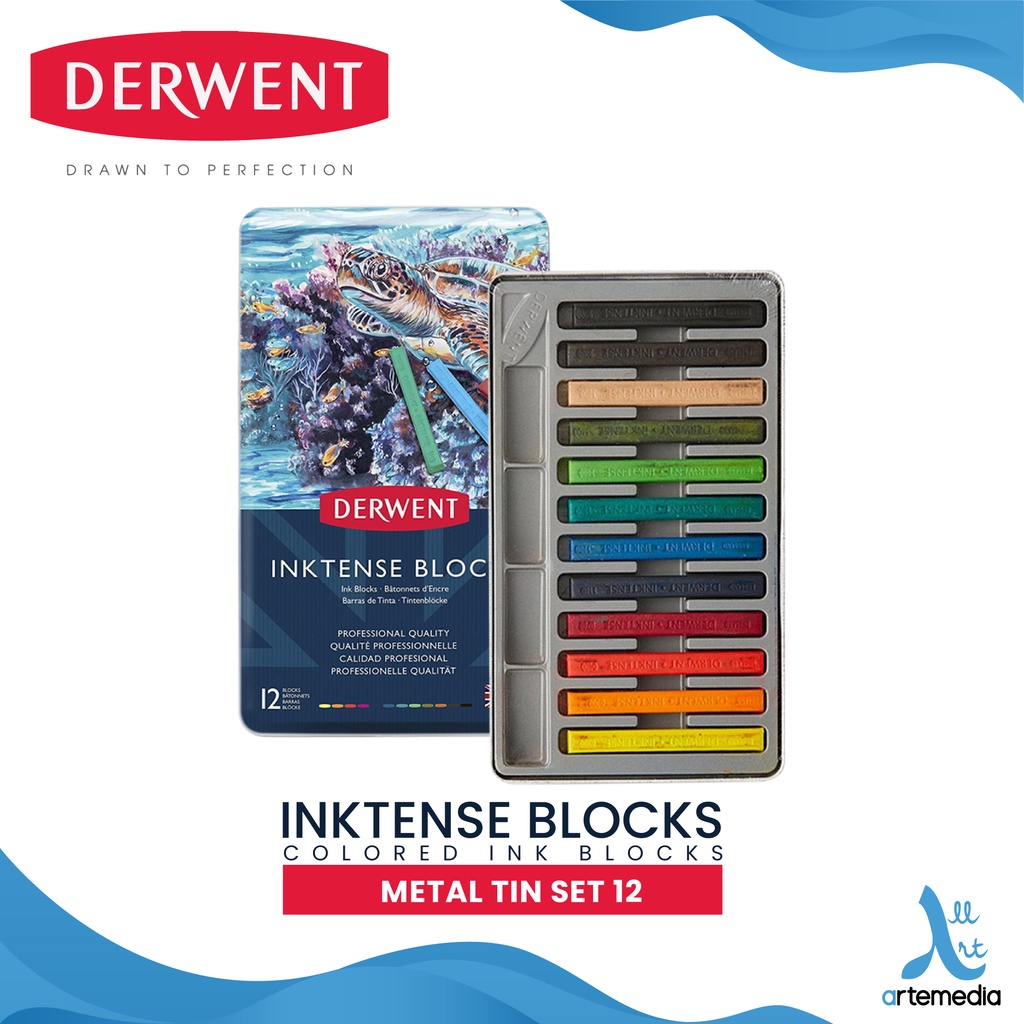 Derwent : Inktense Block : Tin Set Of 24
