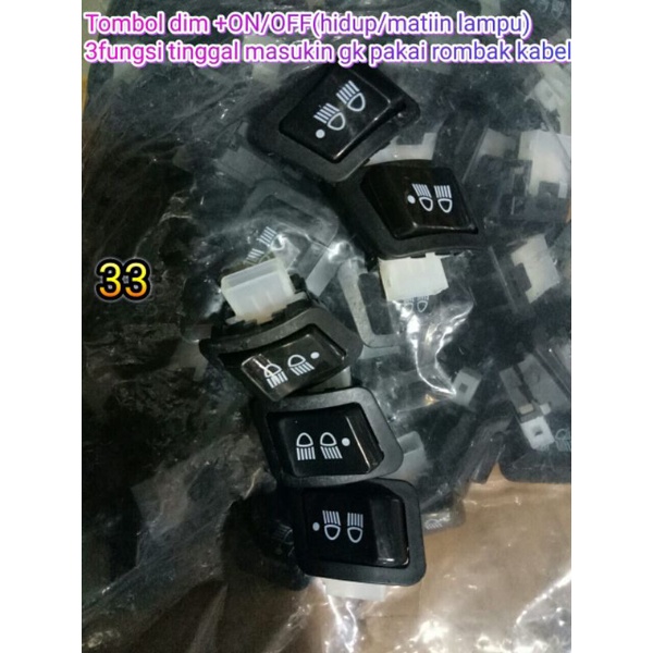 Jual Tombol dim 3 titik (ON/OFF kreta honda supra 125 revo langsung ...