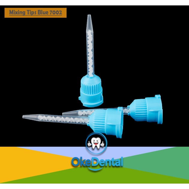 Jual Dental Mixing Tips Blue 7002 / Tips Impression Biru Light Body ...