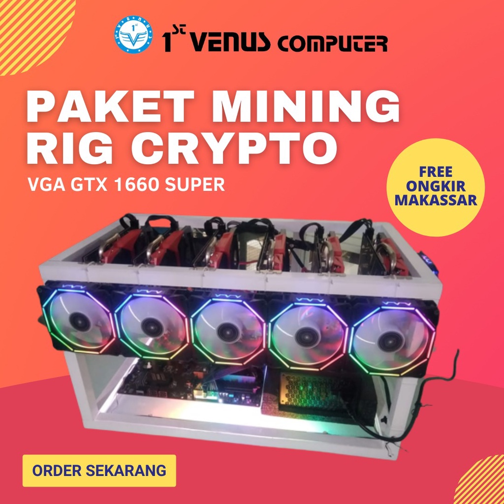Jual TERMURAH PAKET MINING BITCOIN 6 VGA GTX 1660 SUPER MINING CRYPTO ...