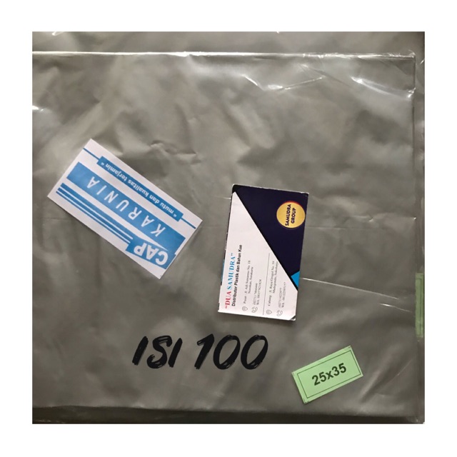 Jual (CK) Kantong no plong packing pond 25 x 35 Plastik HD 25x35 ...