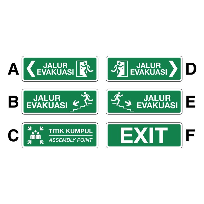 Jual Sign Rambu Akrilik Jalur Evakuasi Shopee Indonesia