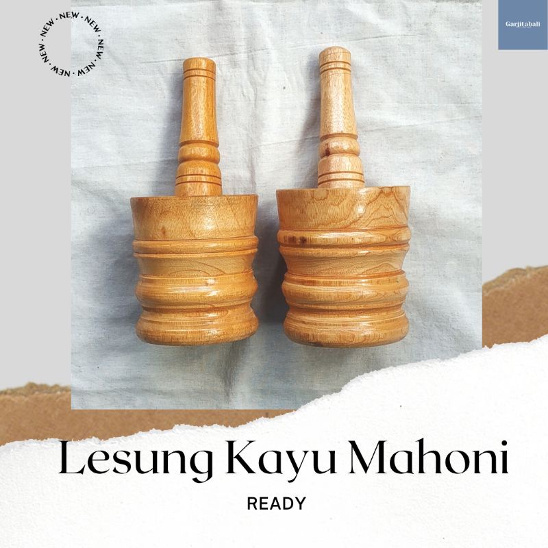 Jual Lesung Kayu Lumpang Kayu Lesung Kayu Mahoni Lumpang Kayu Mahoni