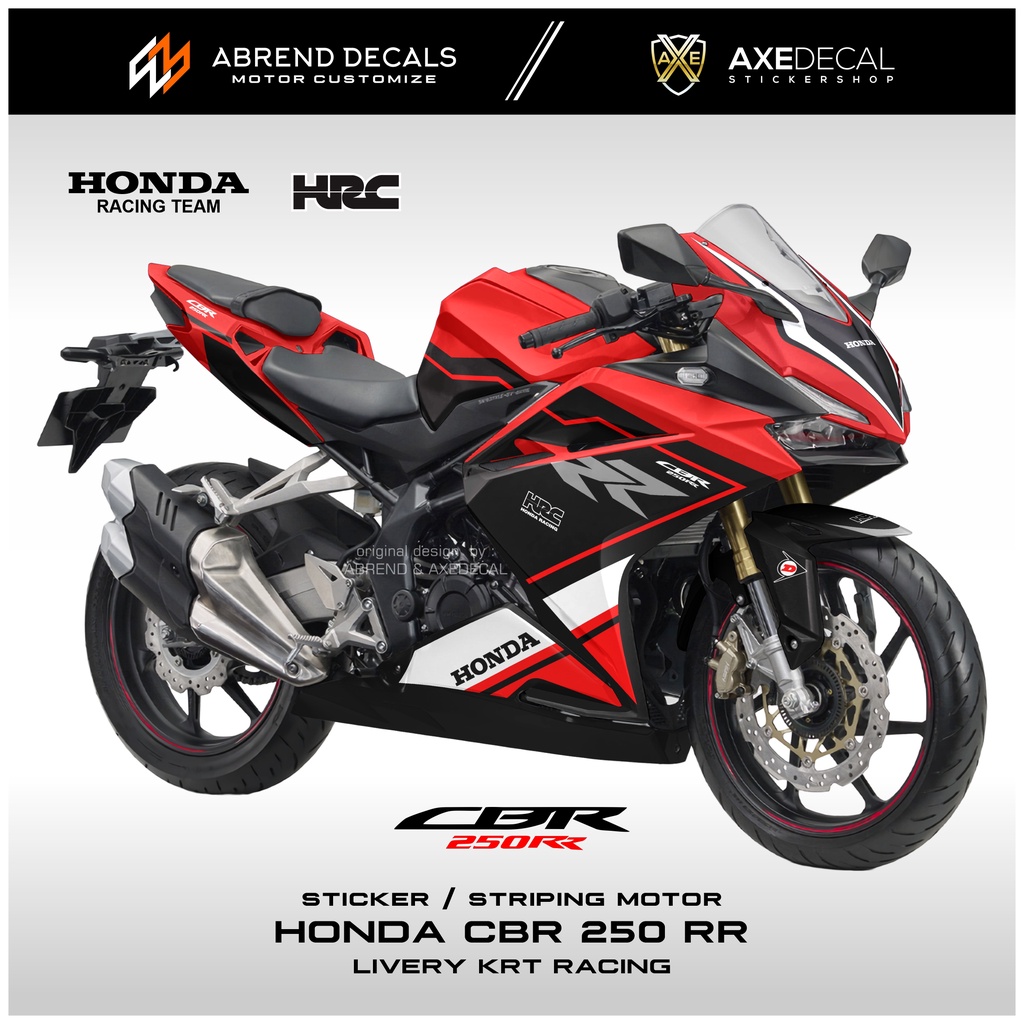 Jual Striping Honda CBR 250 RR Livery KRT Racing / Stiker Motor Cbr 250 ...