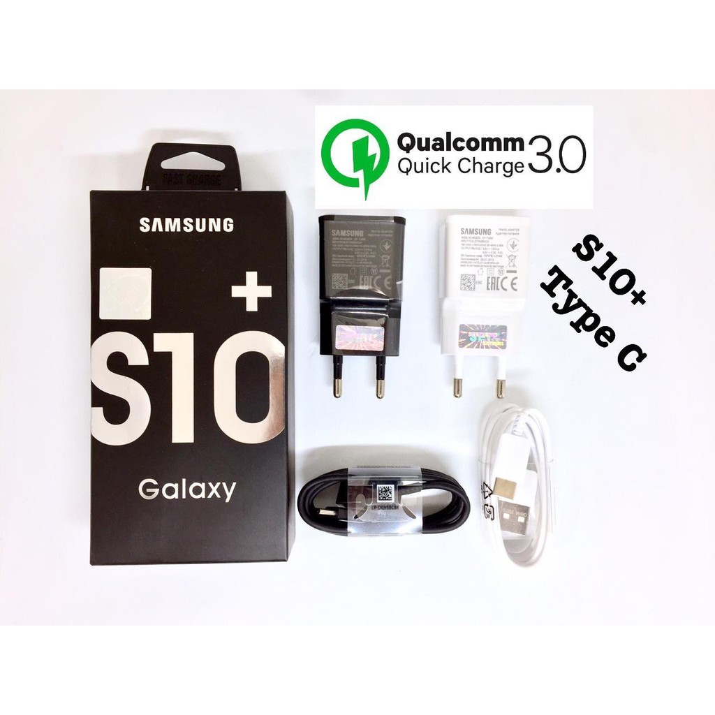 Jual Charger Samsung S10 QC QUALCOMM Kabel Data Type C FAST
