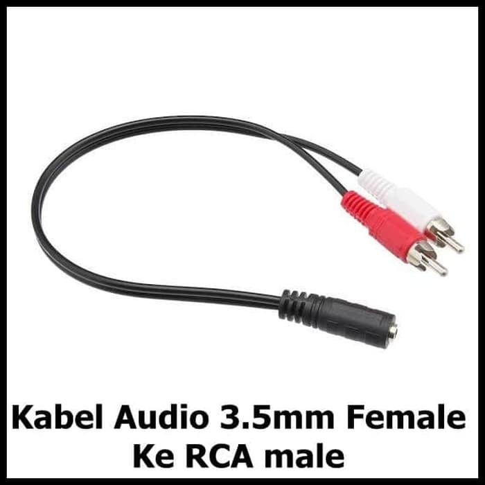 Jual Kabel Adapter Audio Mm Female Ke Rca Male Hifi Cm Shopee Indonesia