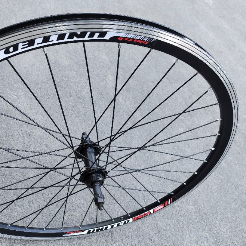 Jual WHEELSET SEPEDA 26 UNITED DOUBLE WALL RODA JADI VELG RIMS RIM HUB ...