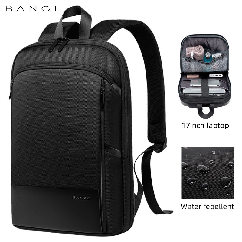 Tas Bange BG77115 Plus Bag Slim Backpack Pria Ransel Laptop 17