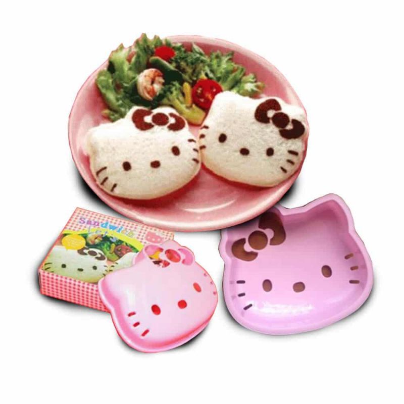 Jual Cetakan Roti Nasi Karakter Hello Kitty Beruang Mobil Sandwich Rice