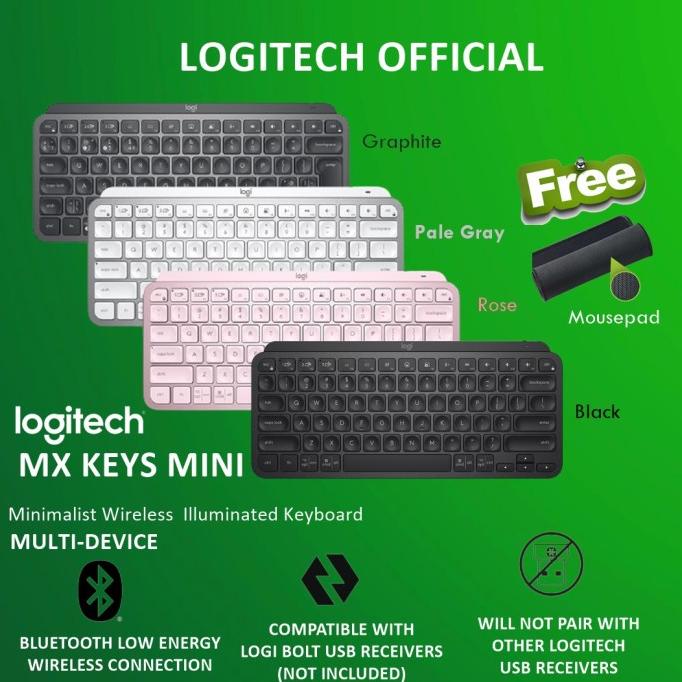 Jual Logitech MX Keys Mini Wireless Illuminated Keyboard Bluetooth ...