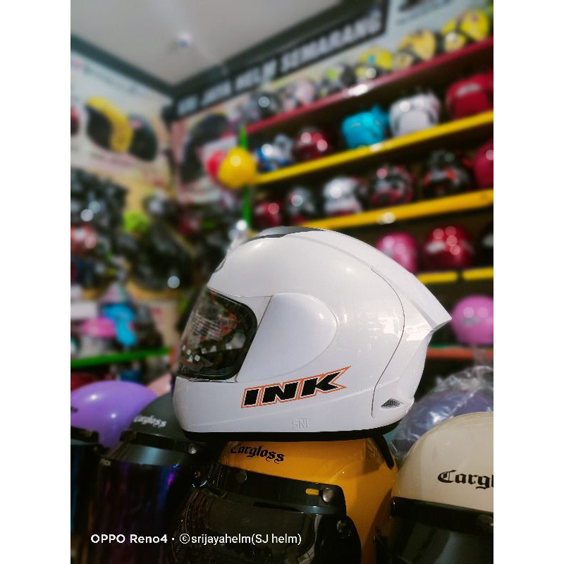 Jual HELM INK CL MAX WHITE ORIGINAL PULL WARNA | Shopee Indonesia