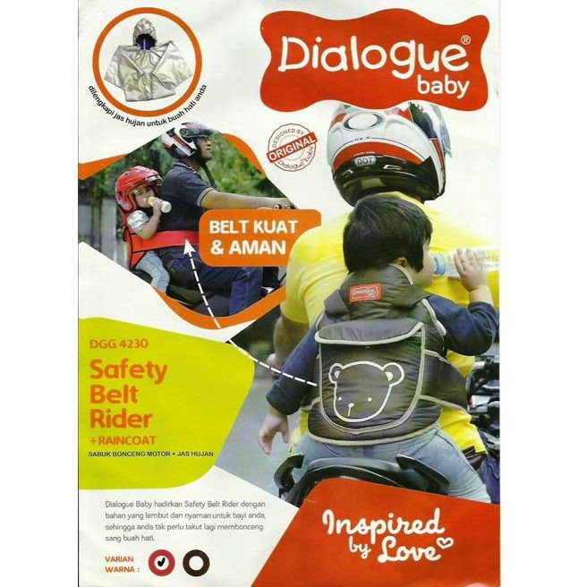 Jual DIALOGUE BABY SAFETY BELT RIDER + RAINCOAT/ SABUK BONCENG MOTOR ...