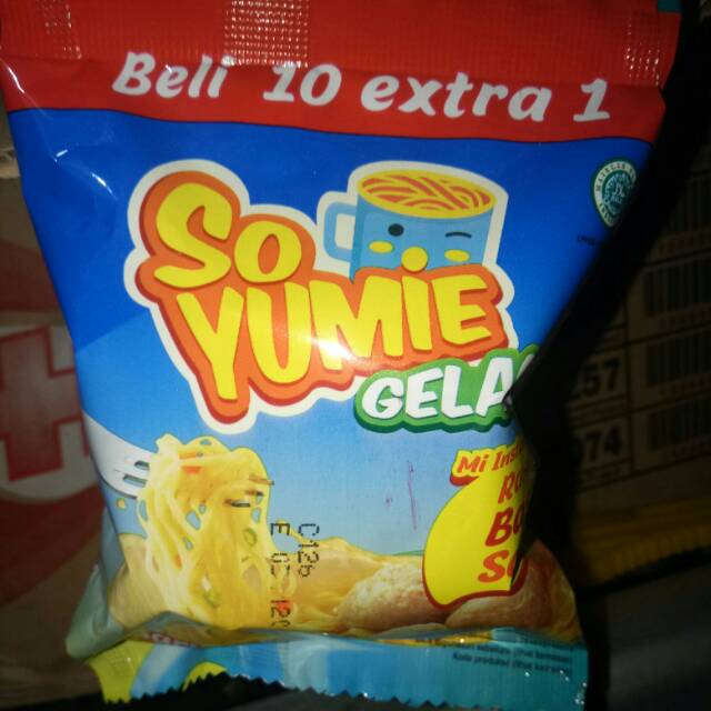 Jual So Yumie Gelas Rasa Baso Soto 1 Renteng Isi 10 Gratis 1 Shopee