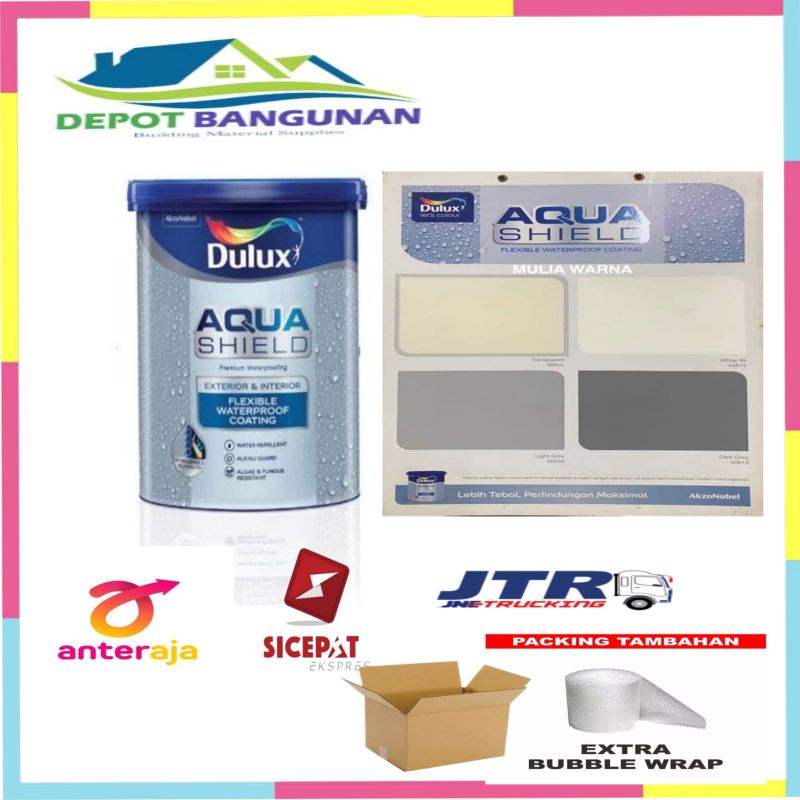 Jual Cat Tembok Dulux Aquashield Waterproofing Exterior 1 Kg Paket Shopee Indonesia 7901