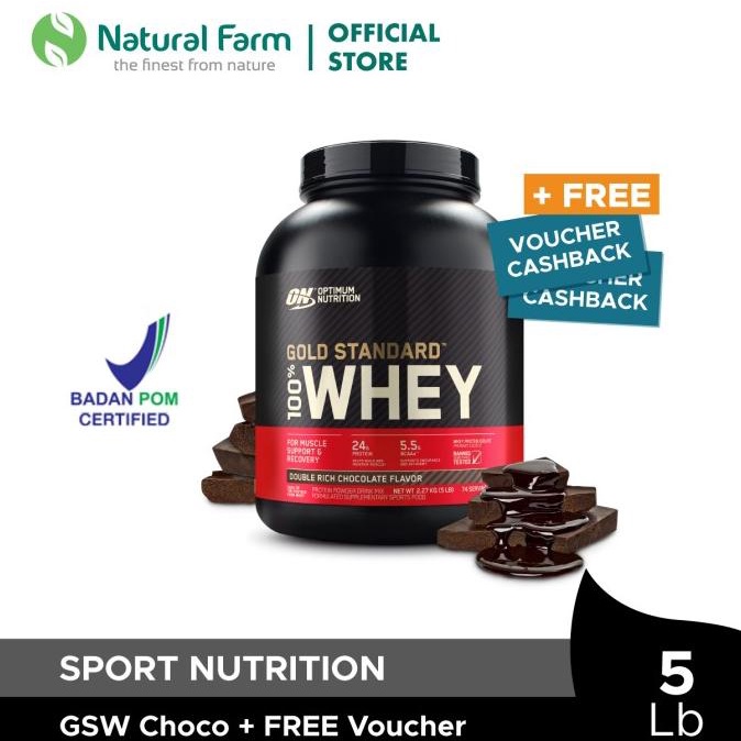 Jual Optimum Nutrition 100 WHEY Gold Standard Chocolate (5 lb