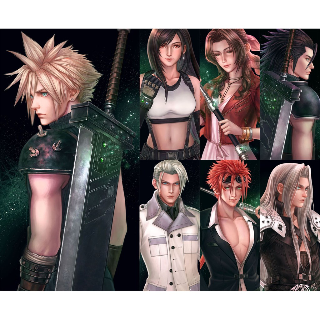 Jual Final Fantasy VII Remake / FF7R - art print / poster | Shopee ...