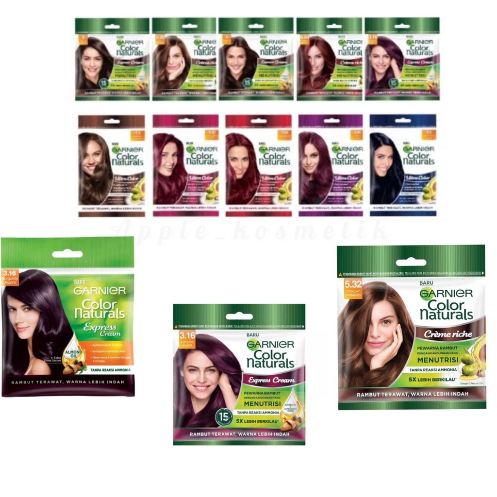 Jual GARNIER CAT RAMBUT SACHET / CAT RAMBUT GARNIER (BPOM) | Shopee ...