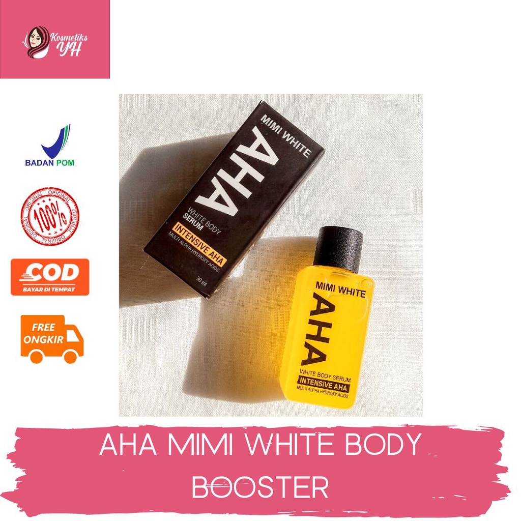 Jual AHA MIMI BODY BOOSTER MIMI WHITE AHA BODY SERUM MIMI AHA SERUM ...