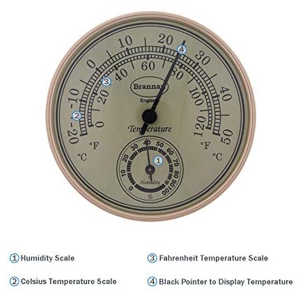 Jual Brannan Dial Thermometer & Humidity Meter Brannan 30 407 3 ...