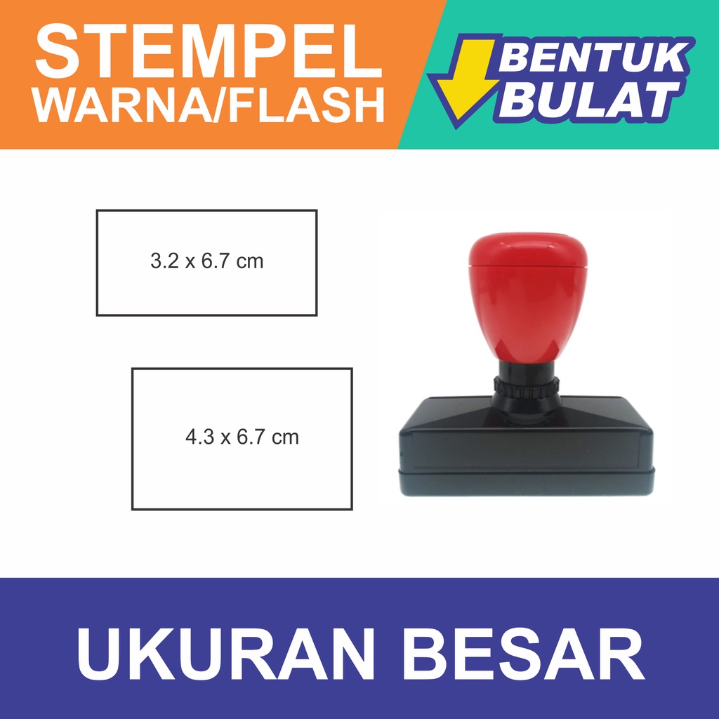 Jual Stempel Flash Stempel Otomatis Stempel Warna Bentuk Kotak