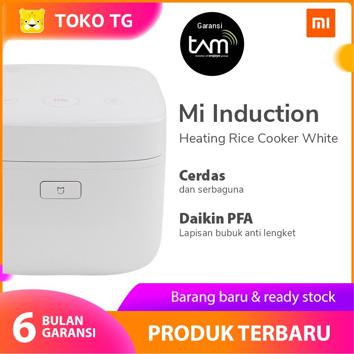 Jual Mi Induction Heating Rice Cooker Putih Garansi TAM Shopee