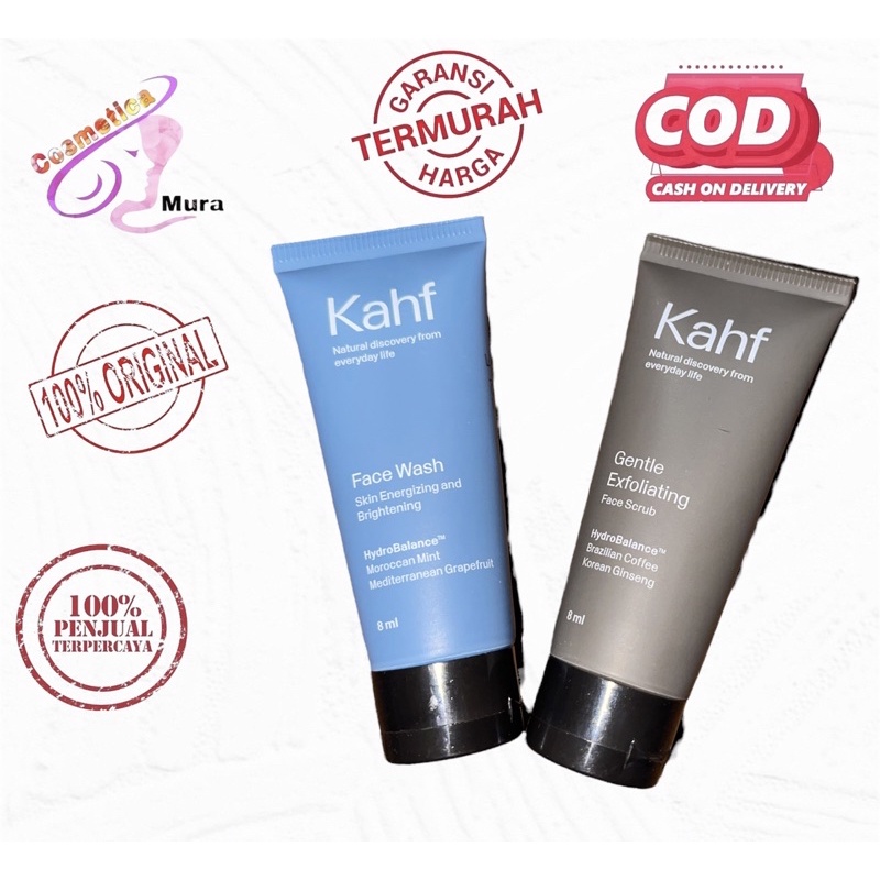 Jual [ 8 ml / kemasan tester ] kahf face wash skin energizing kahf