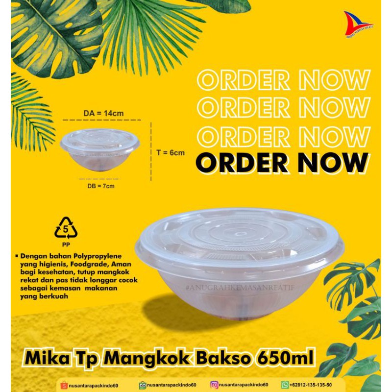 Jual Mangkok Mika Tp Bakso 50 Pcs Shopee Indonesia