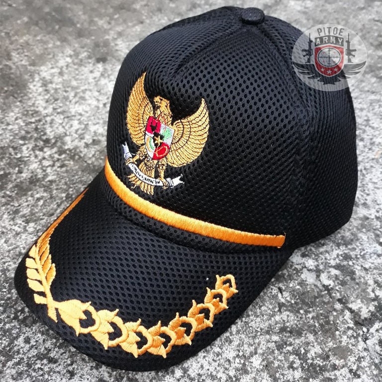 Jual Topi Jaring Topi Lapangan Pilkada Topi Garuda Kepala Desa Walikota Bupati