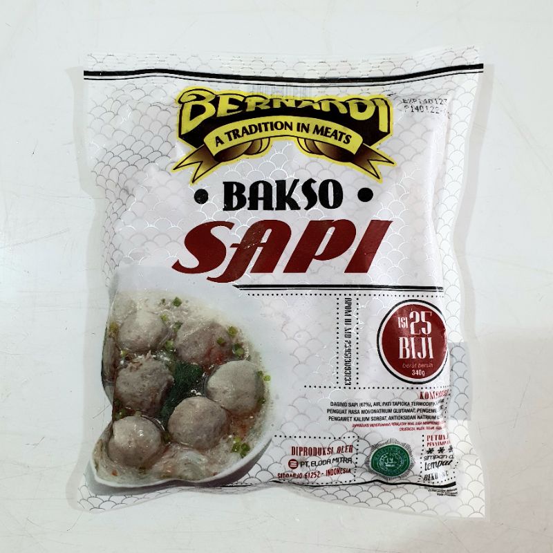 Jual Bernardi Bakso Sapi 340g Shopee Indonesia